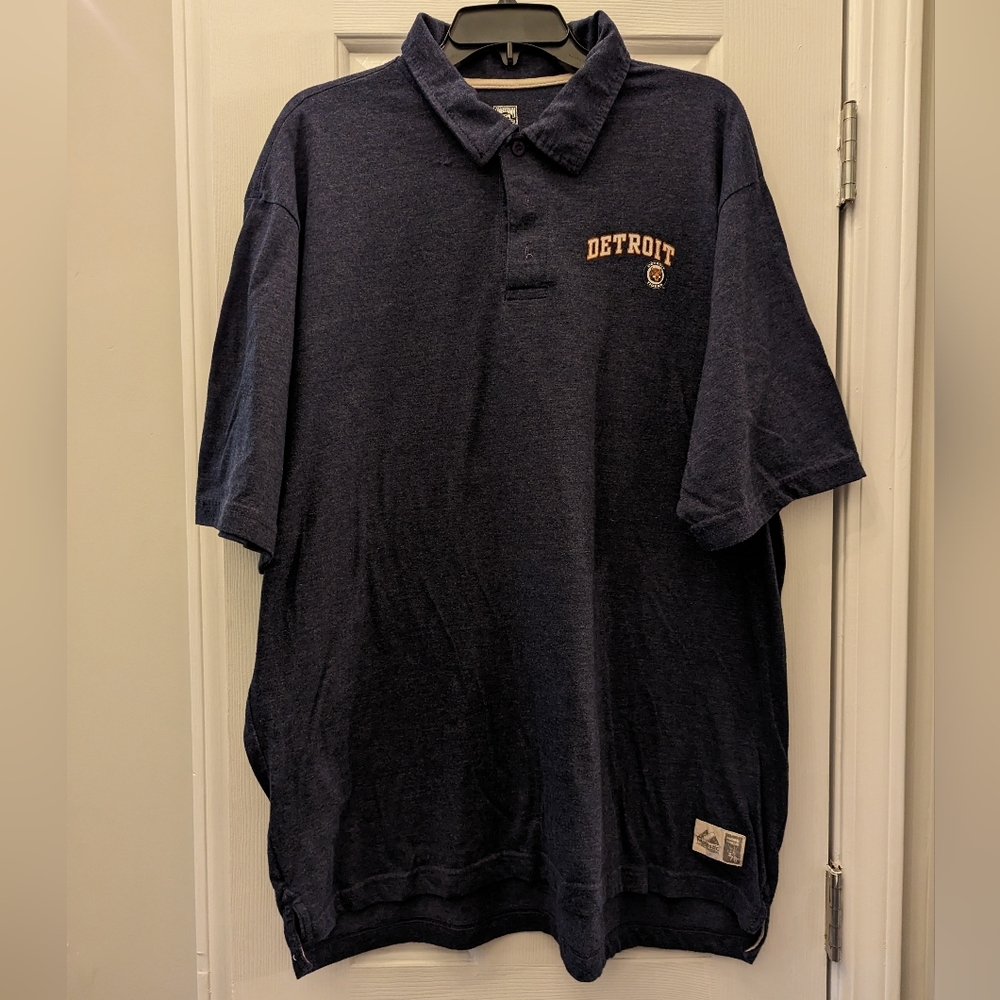 Majestic Detroit Tigers Polo Shirt, Size 2XL